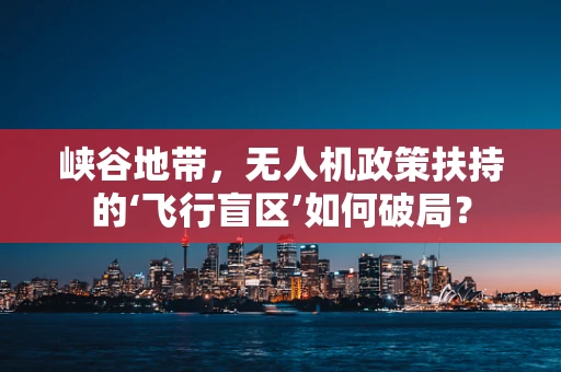 峡谷地带，无人机政策扶持的‘飞行盲区’如何破局？