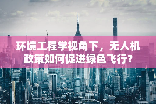 环境工程学视角下，无人机政策如何促进绿色飞行？