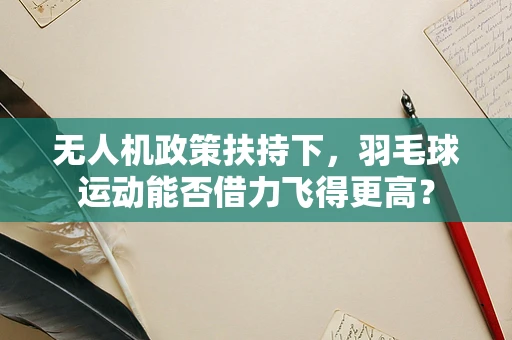 无人机政策扶持下，羽毛球运动能否借力飞得更高？