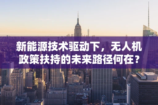 新能源技术驱动下，无人机政策扶持的未来路径何在？