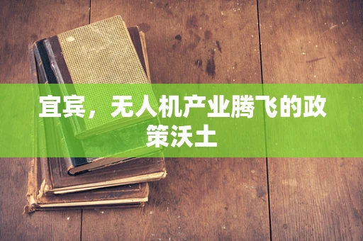 宜宾，无人机产业腾飞的政策沃土