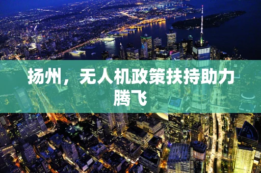 扬州，无人机政策扶持助力腾飞
