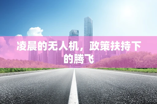 凌晨的无人机，政策扶持下的腾飞