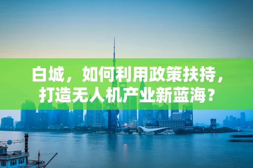 白城，如何利用政策扶持，打造无人机产业新蓝海？