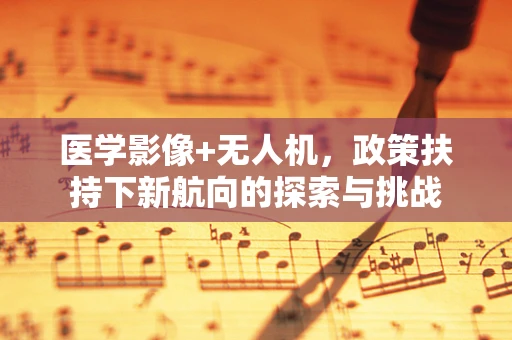 医学影像+无人机，政策扶持下新航向的探索与挑战