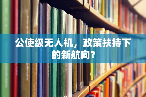 公使级无人机，政策扶持下的新航向？