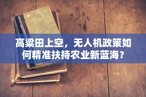 高粱田上空，无人机政策如何精准扶持农业新蓝海？