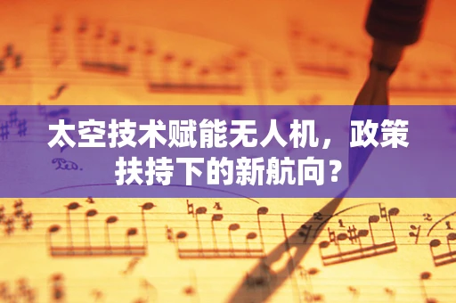 太空技术赋能无人机，政策扶持下的新航向？