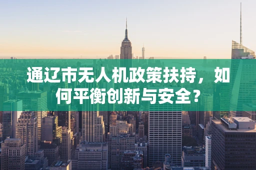 通辽市无人机政策扶持，如何平衡创新与安全？