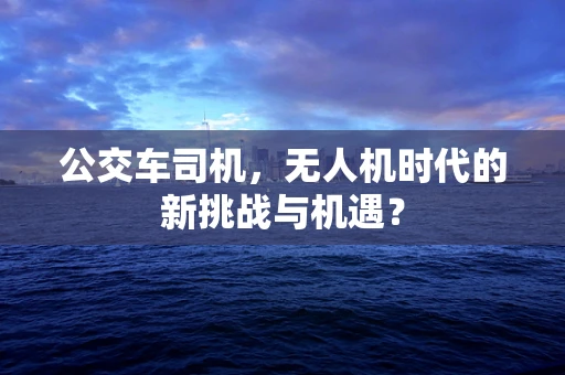 公交车司机，无人机时代的新挑战与机遇？