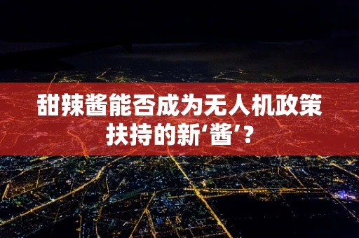 甜辣酱能否成为无人机政策扶持的新‘酱’？