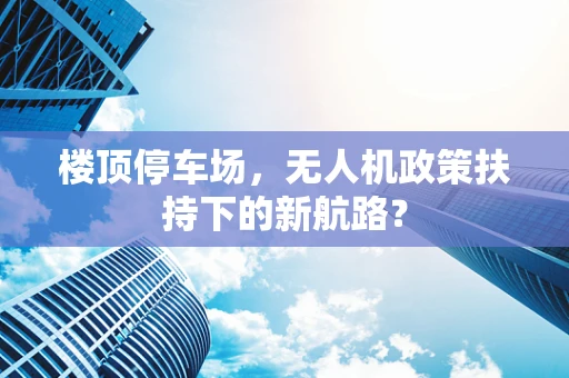 楼顶停车场，无人机政策扶持下的新航路？