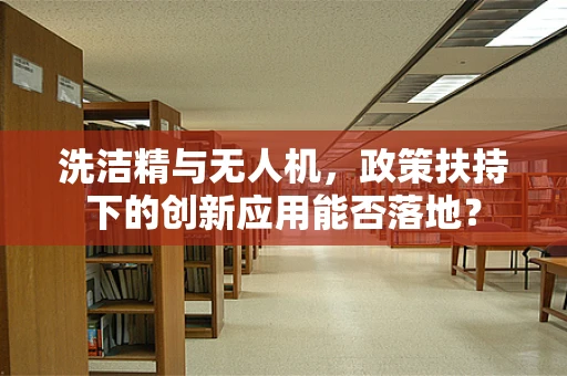 洗洁精与无人机，政策扶持下的创新应用能否落地？