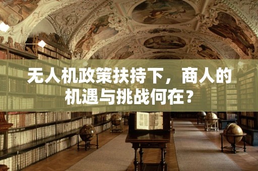 无人机政策扶持下，商人的机遇与挑战何在？