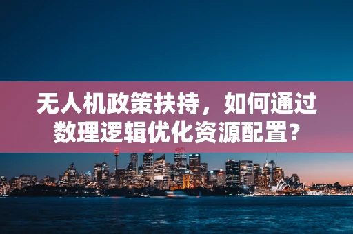 无人机政策扶持，如何通过数理逻辑优化资源配置？