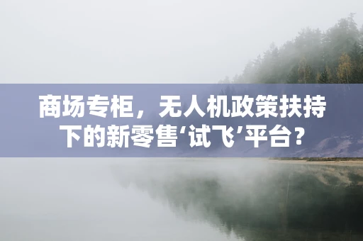 商场专柜，无人机政策扶持下的新零售‘试飞’平台？