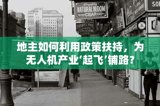 地主如何利用政策扶持，为无人机产业‘起飞’铺路？