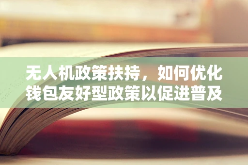 无人机政策扶持，如何优化钱包友好型政策以促进普及？