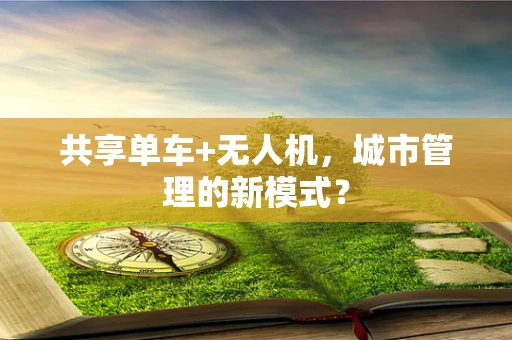 共享单车+无人机，城市管理的新模式？
