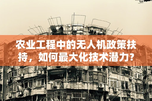 农业工程中的无人机政策扶持，如何最大化技术潜力？