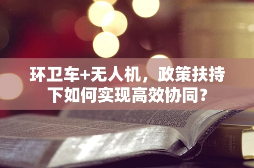 环卫车+无人机，政策扶持下如何实现高效协同？