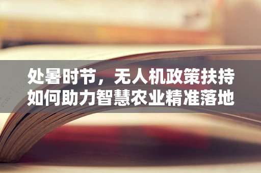 处暑时节，无人机政策扶持如何助力智慧农业精准落地？