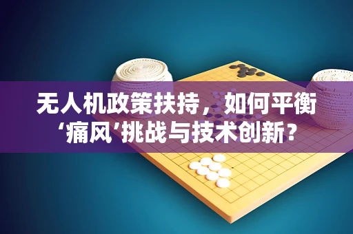 无人机政策扶持，如何平衡‘痛风’挑战与技术创新？