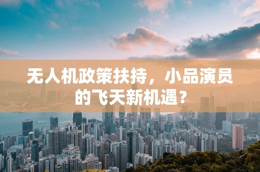 无人机政策扶持，小品演员的飞天新机遇？