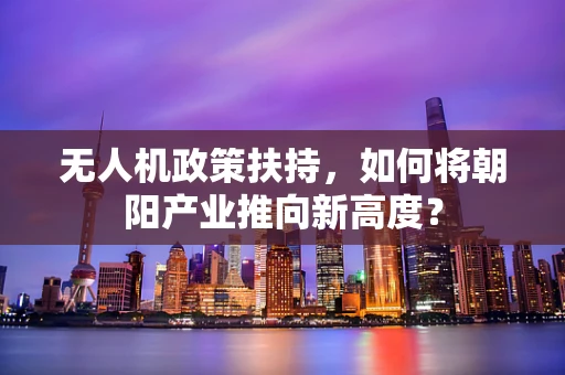 无人机政策扶持，如何将朝阳产业推向新高度？
