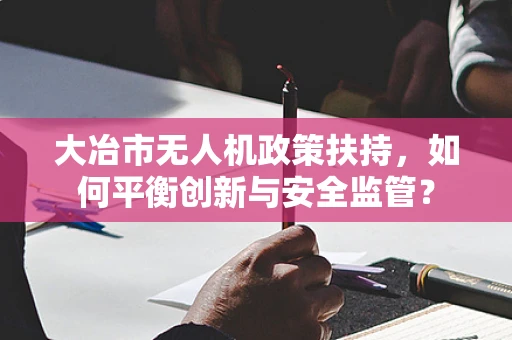 大冶市无人机政策扶持，如何平衡创新与安全监管？