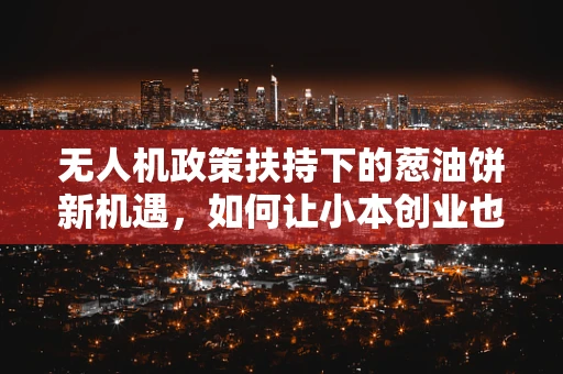 无人机政策扶持下的葱油饼新机遇，如何让小本创业也能飞得更高？