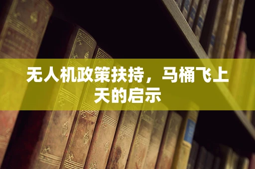 无人机政策扶持，马桶飞上天的启示