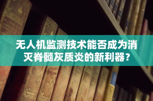 无人机监测技术能否成为消灭脊髓灰质炎的新利器？