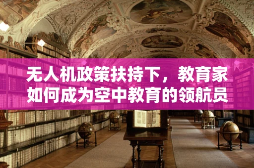 无人机政策扶持下，教育家如何成为空中教育的领航员？