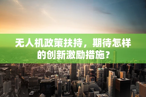 无人机政策扶持，期待怎样的创新激励措施？
