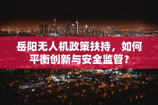 岳阳无人机政策扶持，如何平衡创新与安全监管？
