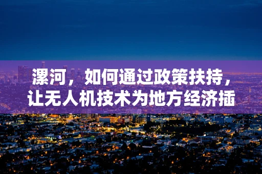 漯河，如何通过政策扶持，让无人机技术为地方经济插上智慧翅膀？