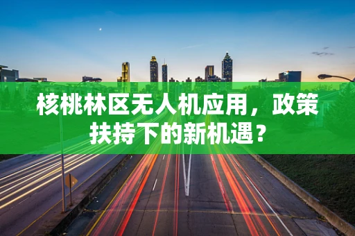 核桃林区无人机应用，政策扶持下的新机遇？