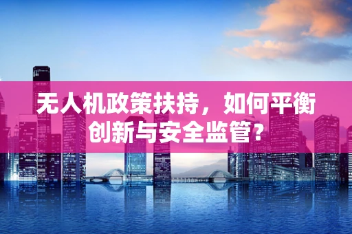 无人机政策扶持，如何平衡创新与安全监管？