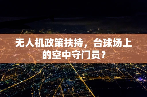 无人机政策扶持，台球场上的空中守门员？
