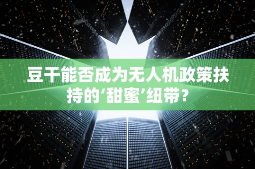 豆干能否成为无人机政策扶持的‘甜蜜’纽带？