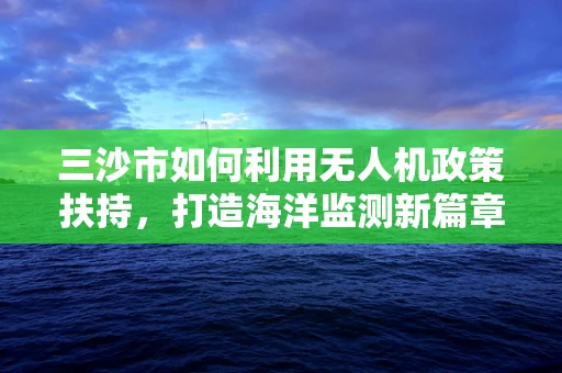 三沙市如何利用无人机政策扶持，打造海洋监测新篇章？
