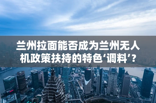 兰州拉面能否成为兰州无人机政策扶持的特色‘调料’？