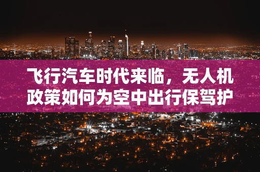 飞行汽车时代来临，无人机政策如何为空中出行保驾护航？