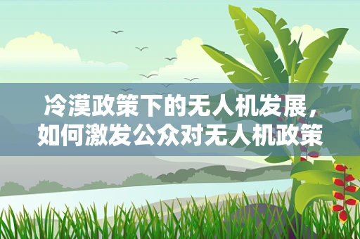 冷漠政策下的无人机发展，如何激发公众对无人机政策的热情？