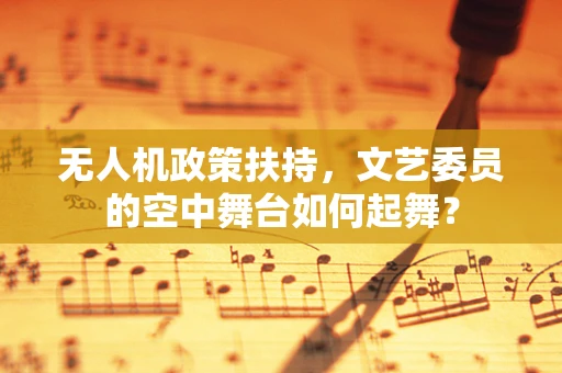 无人机政策扶持，文艺委员的空中舞台如何起舞？