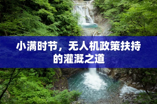小满时节，无人机政策扶持的灌溉之道