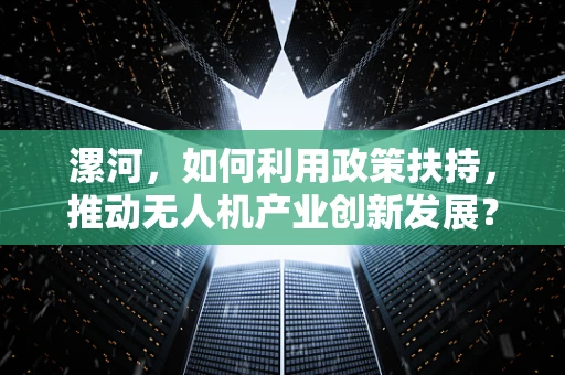 漯河，如何利用政策扶持，推动无人机产业创新发展？