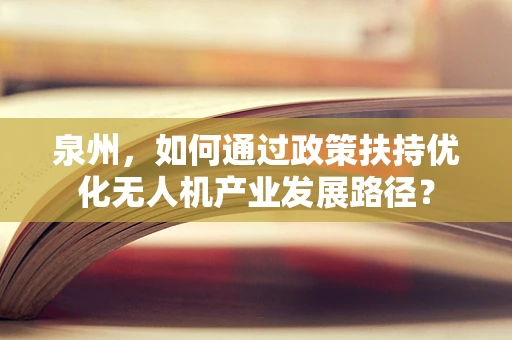 泉州，如何通过政策扶持优化无人机产业发展路径？