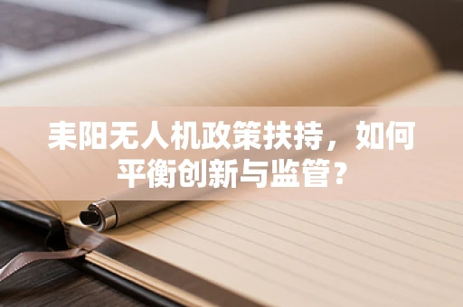 耒阳无人机政策扶持，如何平衡创新与监管？